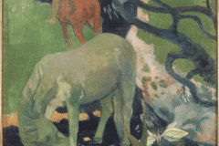 "El caballo blanco" de Gauguin