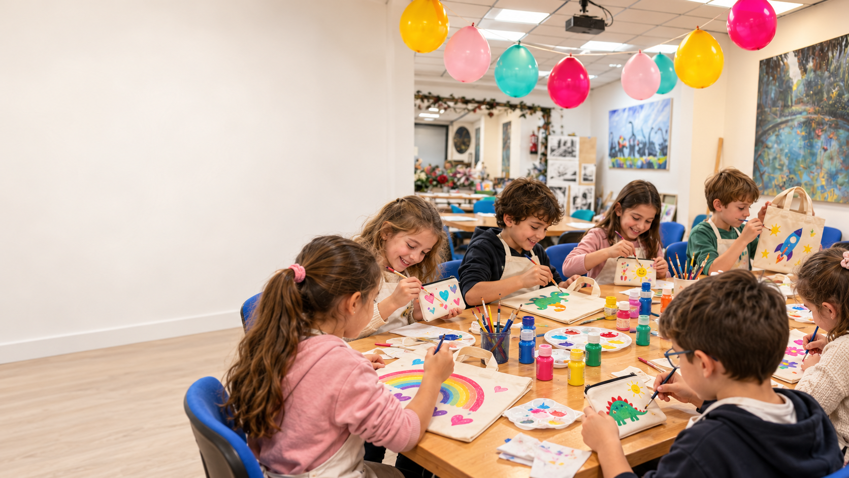 Taller de arte textil para cumpleaños infantiles en Granada
