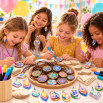 Cumpleaños infantiles en Granada: pintura de abalorios